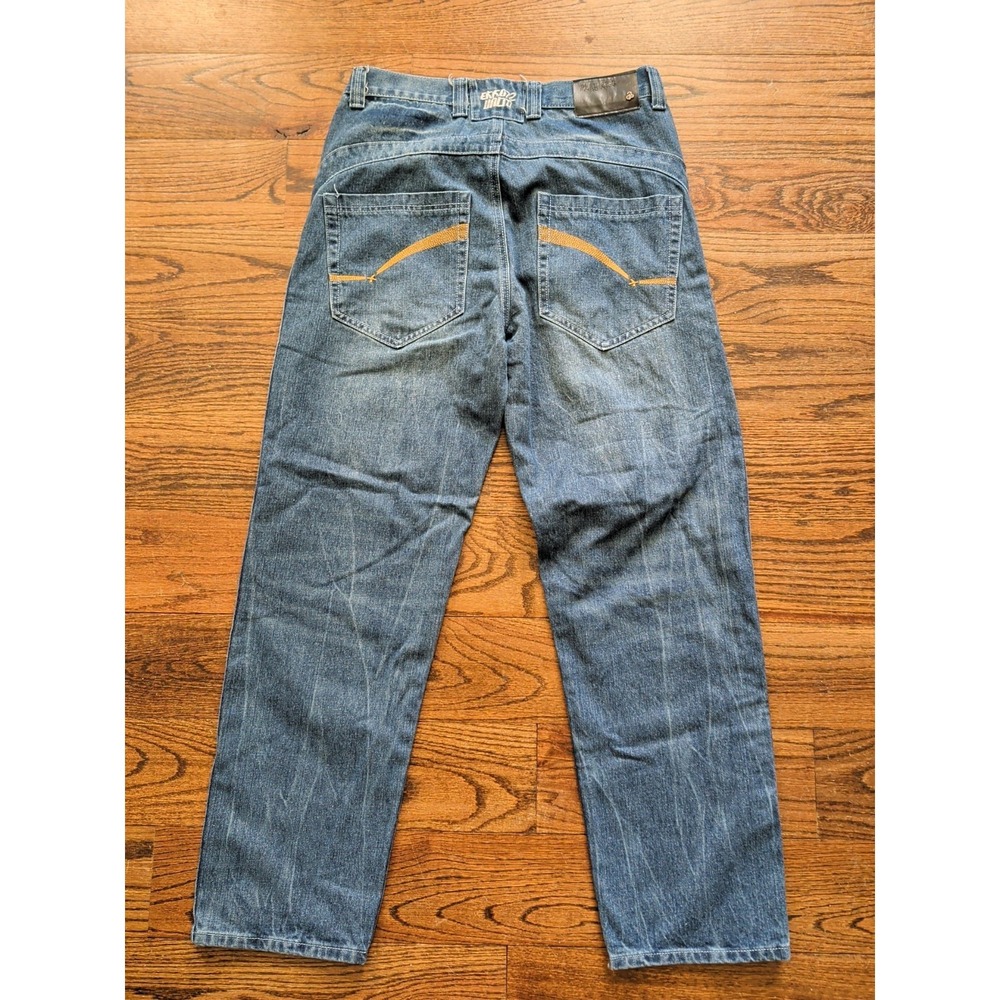 Play Bigg Men's Loose Fit Denim Blue Jeans Size 34X30 Skater Y2K
